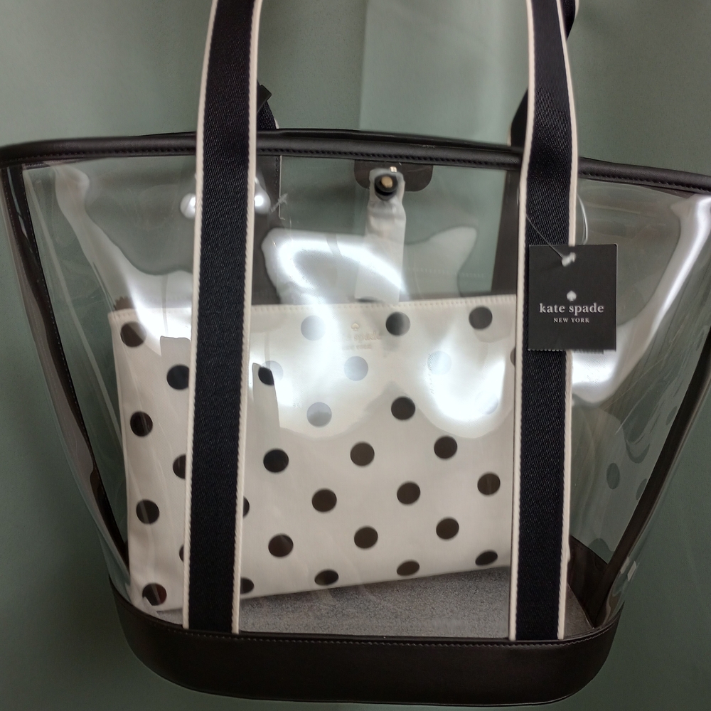 Killer Kate Spade Transparent Tote!. - Picture 8 of 10